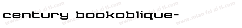 century bookoblique字体转换